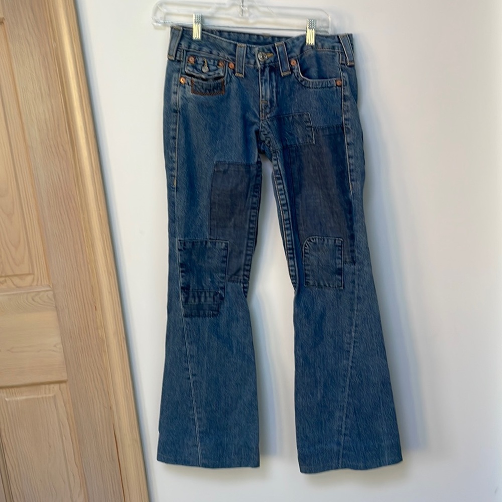 VINTAGE TRUE RELIGION JOEY HIPPIE PATCH DISTRESSED
